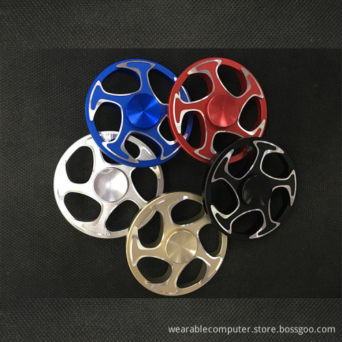 Hot SellingTop Quality Aluminum Finger Hand Circle Fidget Spinner Metal Spinning Tops